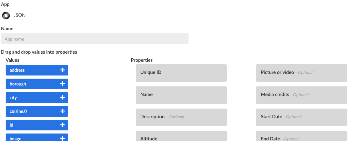 Screenshot: Wemap Pro - Use JSON app to create pinpoints with any simple JSON