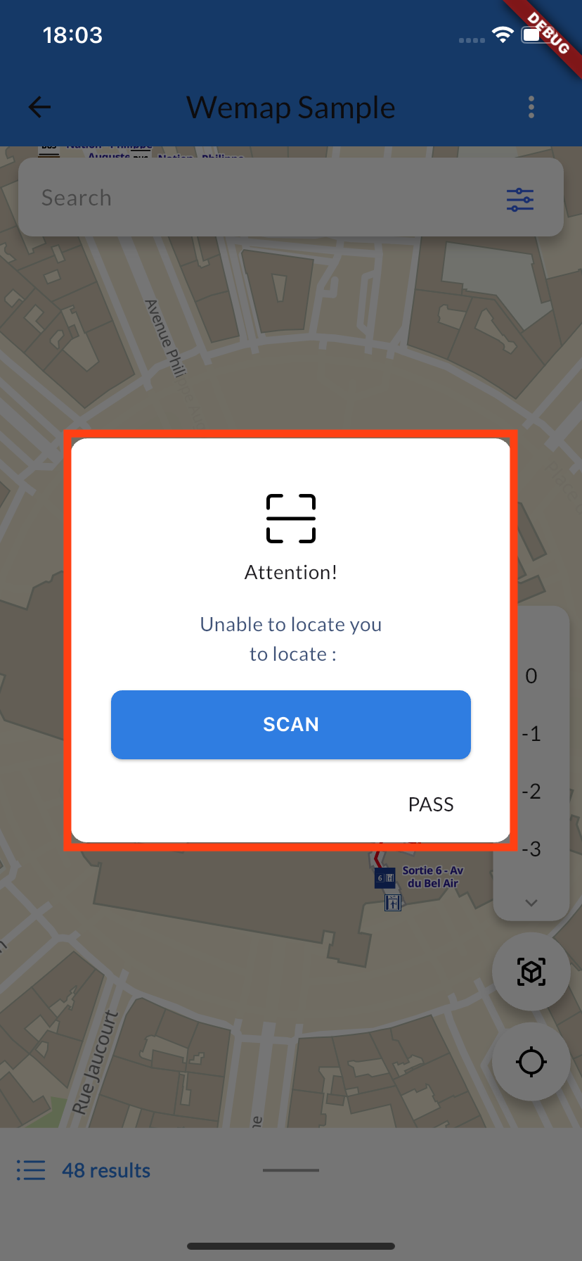Scan Dialog Widget